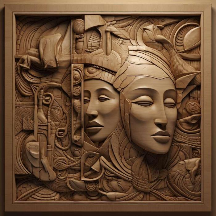 نموذج ثلاثي الأبعاد لآلة CNC 3D Art 